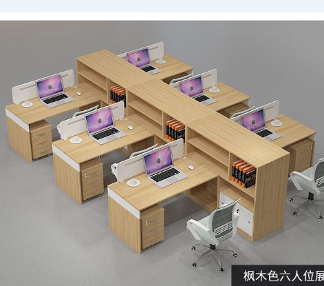 厦门办公家具屏风职员办公桌椅组合位246多人位简约现代双人卡座