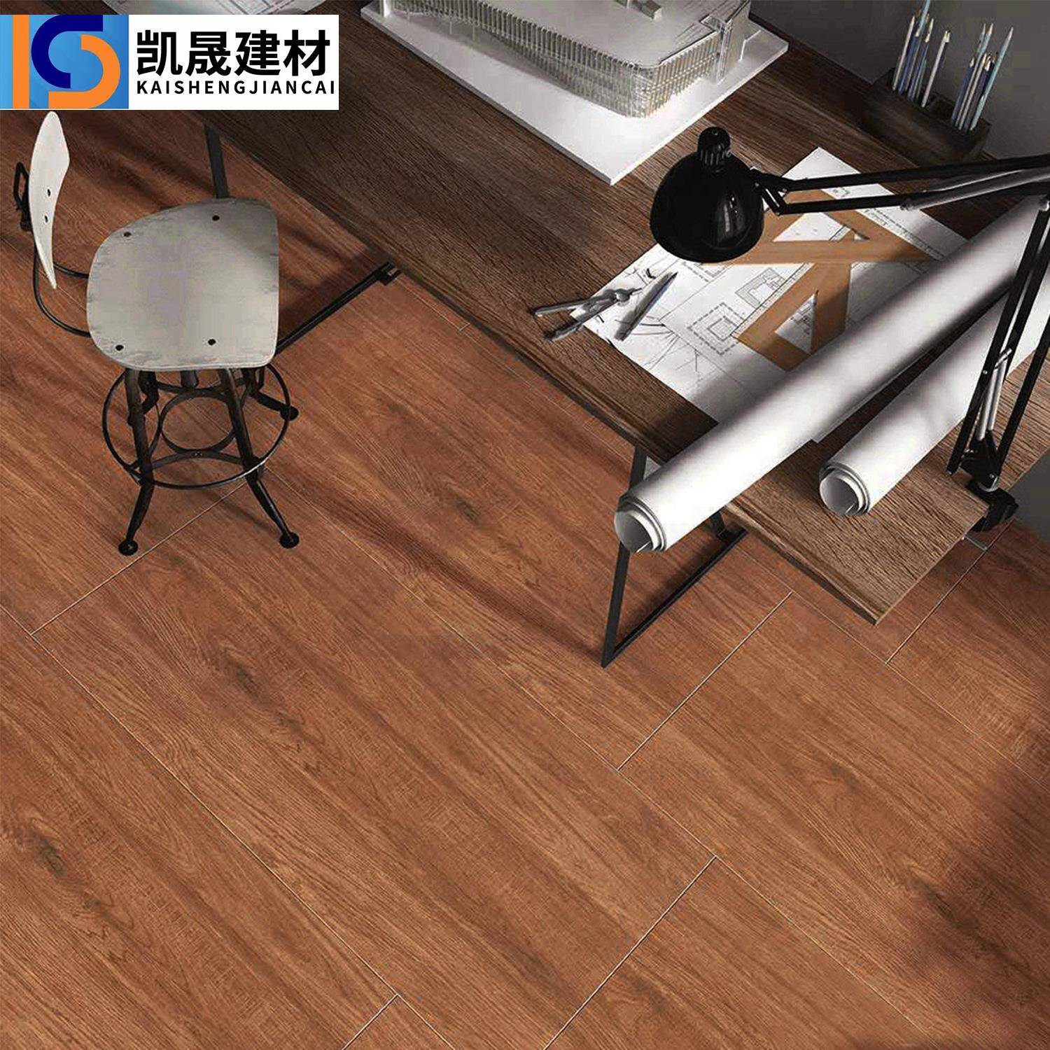 L6Y木纹砖600x1200仿古砖客厅卧室仿实木瓷砖工作室餐厅超市防