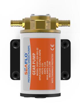 SEAFLO微型金属抽油泵24V直流电动齿轮泵赛福乐铜头自吸油泵