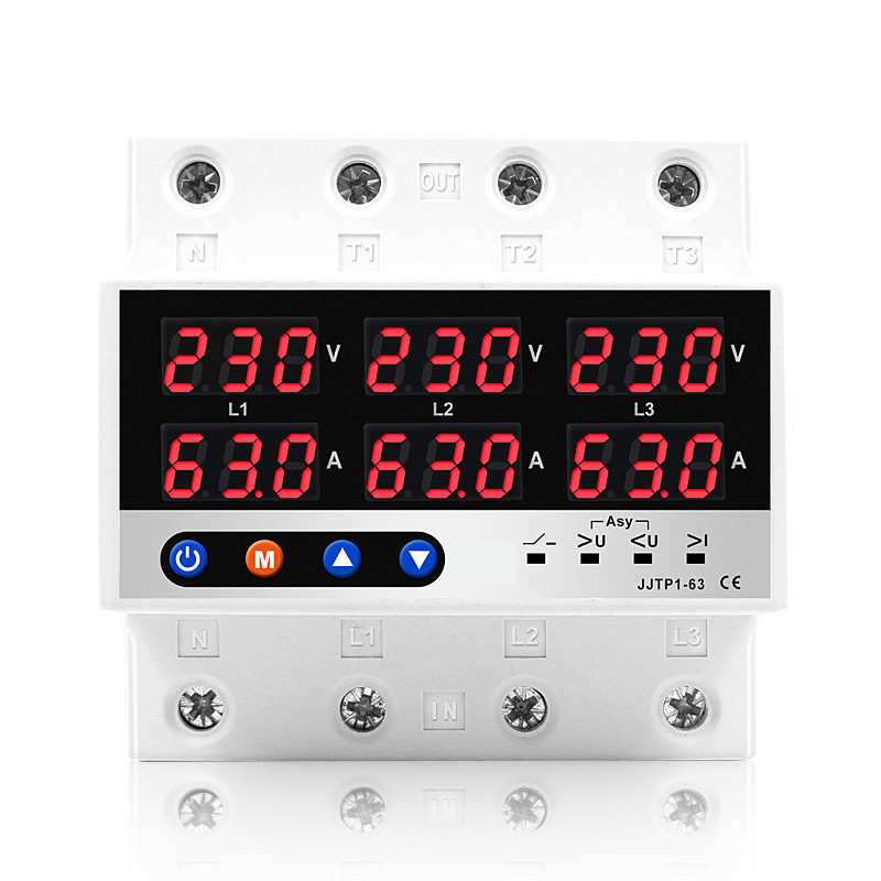 三相四线过欠压保护器63A/100A限流器AC220V图片