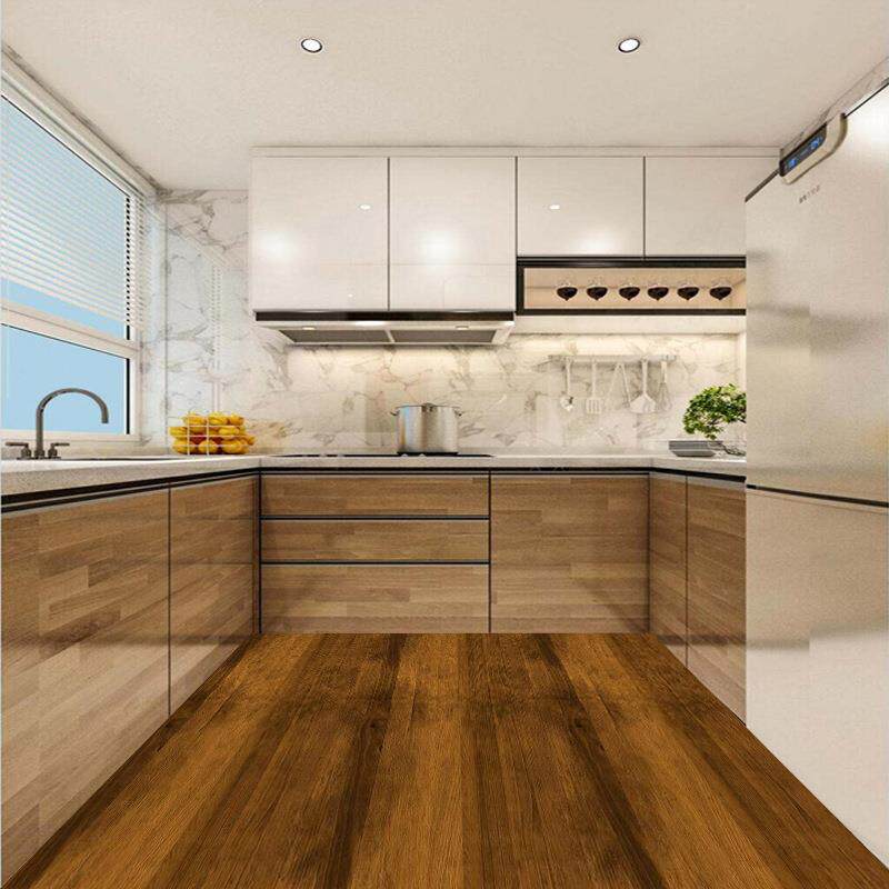 家用厨房防滑防油可擦耐脏防水吸水脚垫铺满可裁剪硅藻泥木纹地垫