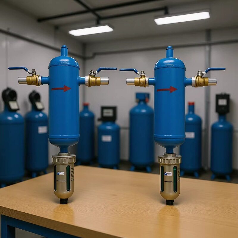 螺纹连接碳钢汽水分离器 不锈钢气液分离器 工业气体净化除水设备