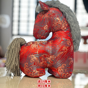 【大号高约40公分】宋锦大马摆件2026新年马年属马生肖马公仔摆件