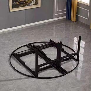 大桌支架方桌支脚架折叠桌MOO餐桌圆脚圆酒店大桌折叠架桌桌腿铁