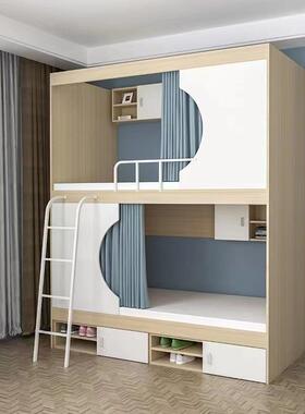 组太空OVM舱上下铺学校实木公寓床包层电全竞酒店双床高低床两层