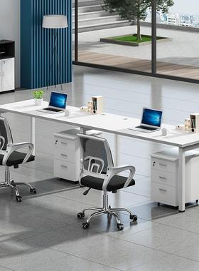 职员办公桌椅组合办公工室电脑桌人简约现代六位屏风办HPK公桌员