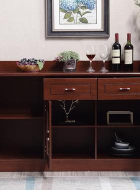 办备多功能公室茶水柜二门三门餐边柜现简TLV约厨房代边柜置物柜