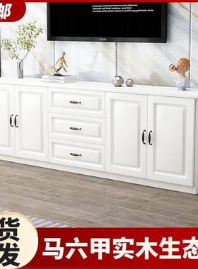 RNQ实木电柜现代简约小型户客新厅款家用卧室欧式储物多功能视高