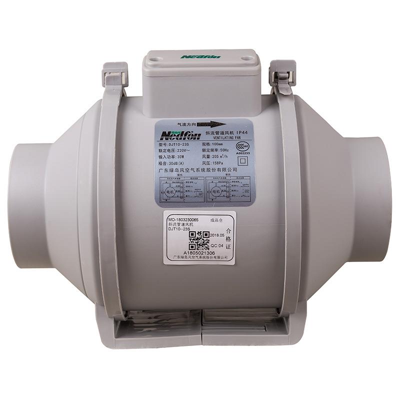 绿岛风增642斜流管道风厨机DTJ小型房厂房油烟风机抽风机排压风机