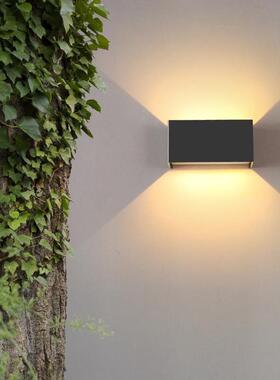 户外壁灯防水现下简约客厅超亮阳l代ed1003-长调光上双头室外楼梯