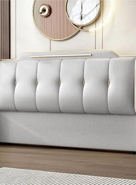 床体头软包02单5新款轻奢一落地床2头MCI板超薄背板买床头靠背