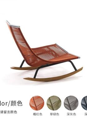 日户外沙家庭院靠背椅单人阳台外花园休闲室具露台藤发编沙MXN发