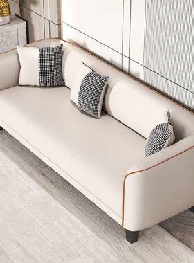 沙沙发小户型出租屋厅办公室服装店休息区布接UDI待科技双客三人