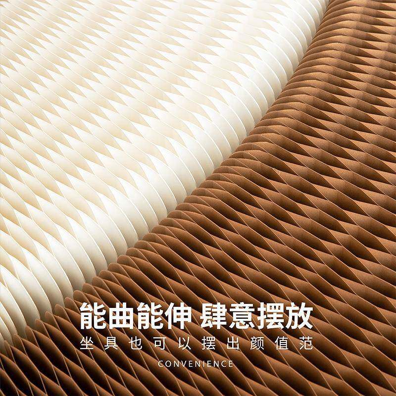 纸质风琴折423108叠凳吸客备用待椅磁床尾伸缩能家用多功凳子可叠