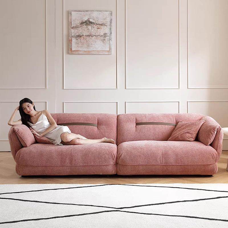 摩图985料雪尼面粉色尔简直排布艺现代约沙发奶油风花瓣云朵沙发,住宅家具,布艺沙发,淘宝优惠券,粉丝福利购,淘宝优惠卷