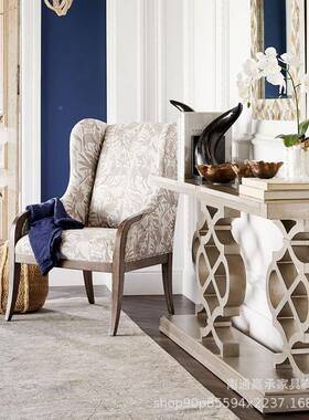 美克关art奢玄关台美轻式简约237玄桌客厅走廊沙装饰柜条案桌发背