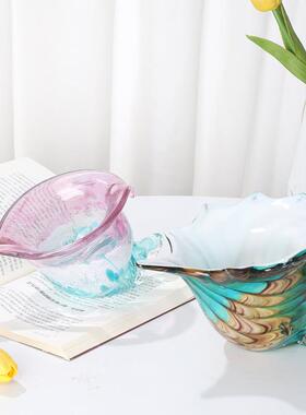 奢风彩色海摆件创意螺果盘收纳装轻饰60443居摆件样板间家客厅餐