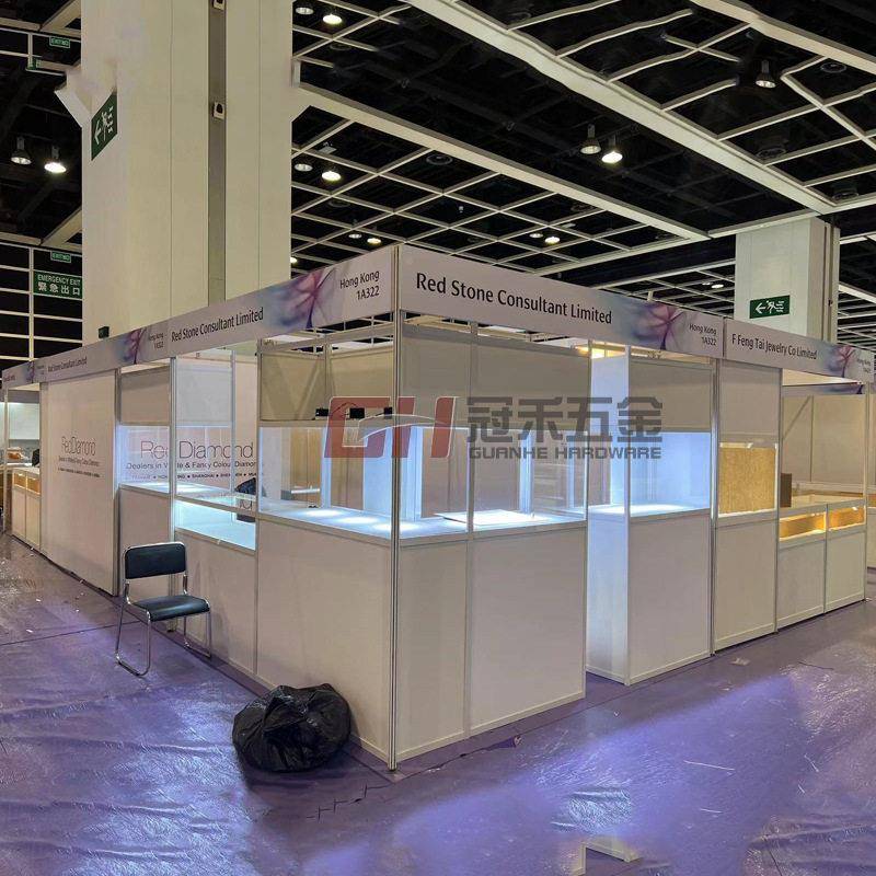 八棱柱展棱柱玻璃展柜展拆会可卸标摊展位八样品示展柜铝合金拆装