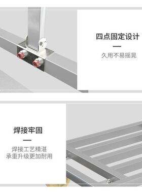 方管车大号搬运平板货车四小小推车拉59807可折叠重型加长轮拖车