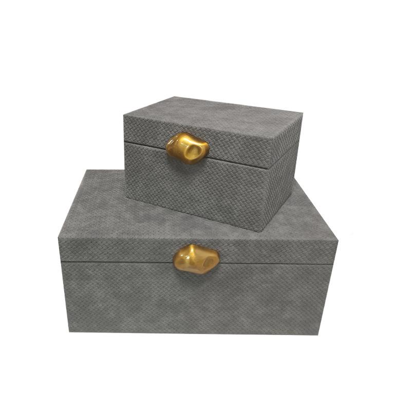 间现代简约977轻房奢收纳盒家居摆样板展厅书卧件室玄关飘窗装饰