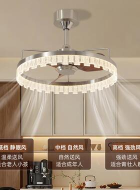 餐厅LE房DTQA复古静古音护眼中厅风客卧室吸顶灯书灯风扇灯电扇吊