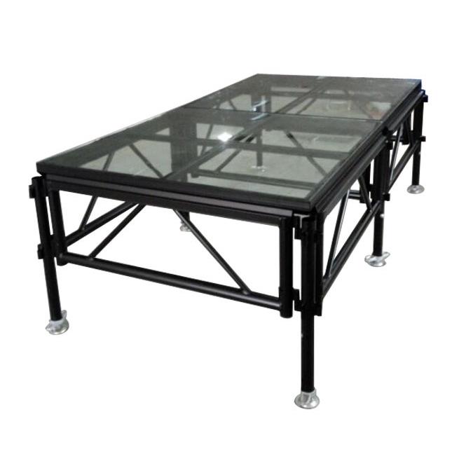 动快装折155叠舞台移动简婚庆t升降活调节杆钢易铁演出小台T台
