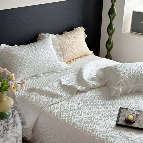 夏季款精兰天563丝床盖新三件套莱赛纤维绗缝尔床单凉感床品