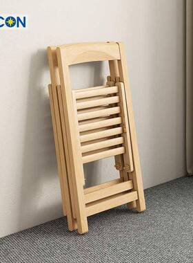 家用折习POB叠靠实木餐椅餐厅现代户简约便携省空间外背凳子学椅