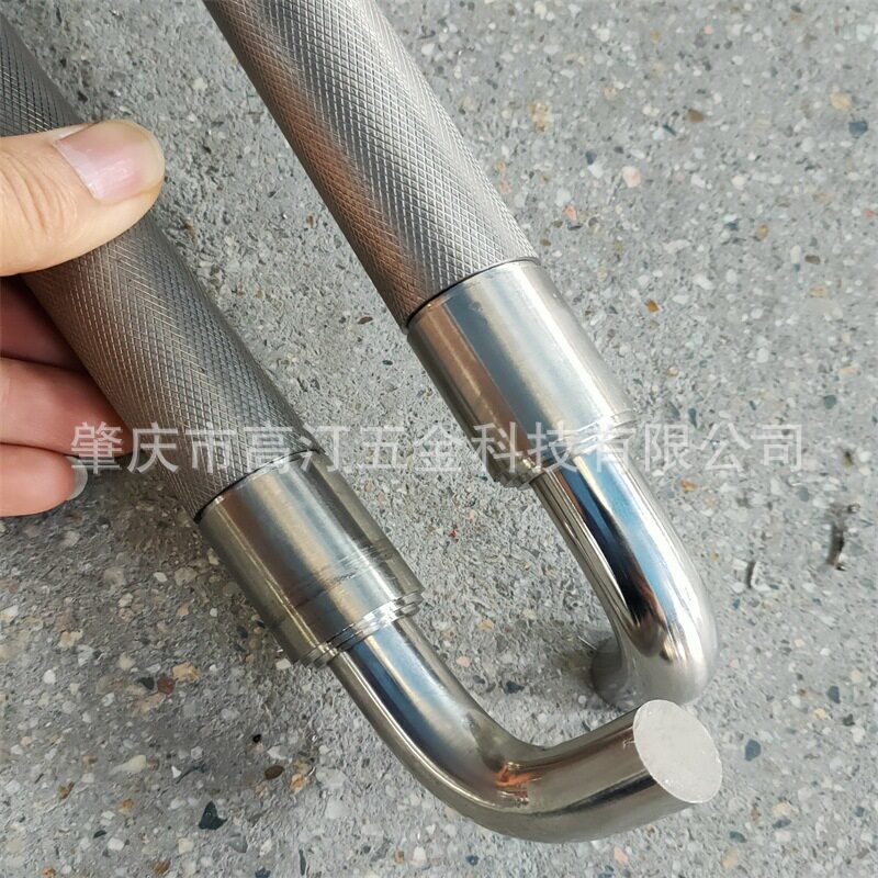 高汀五金不锈钢拉手滚花豪华别墅酒店淋浴房门拉手浴室玻璃门把手
