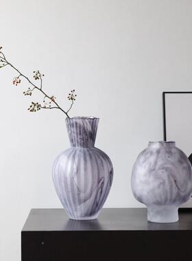 古创意渐变琉璃花瓶摆件高级感法式中艺摆设高档客装饰HW24-13厅