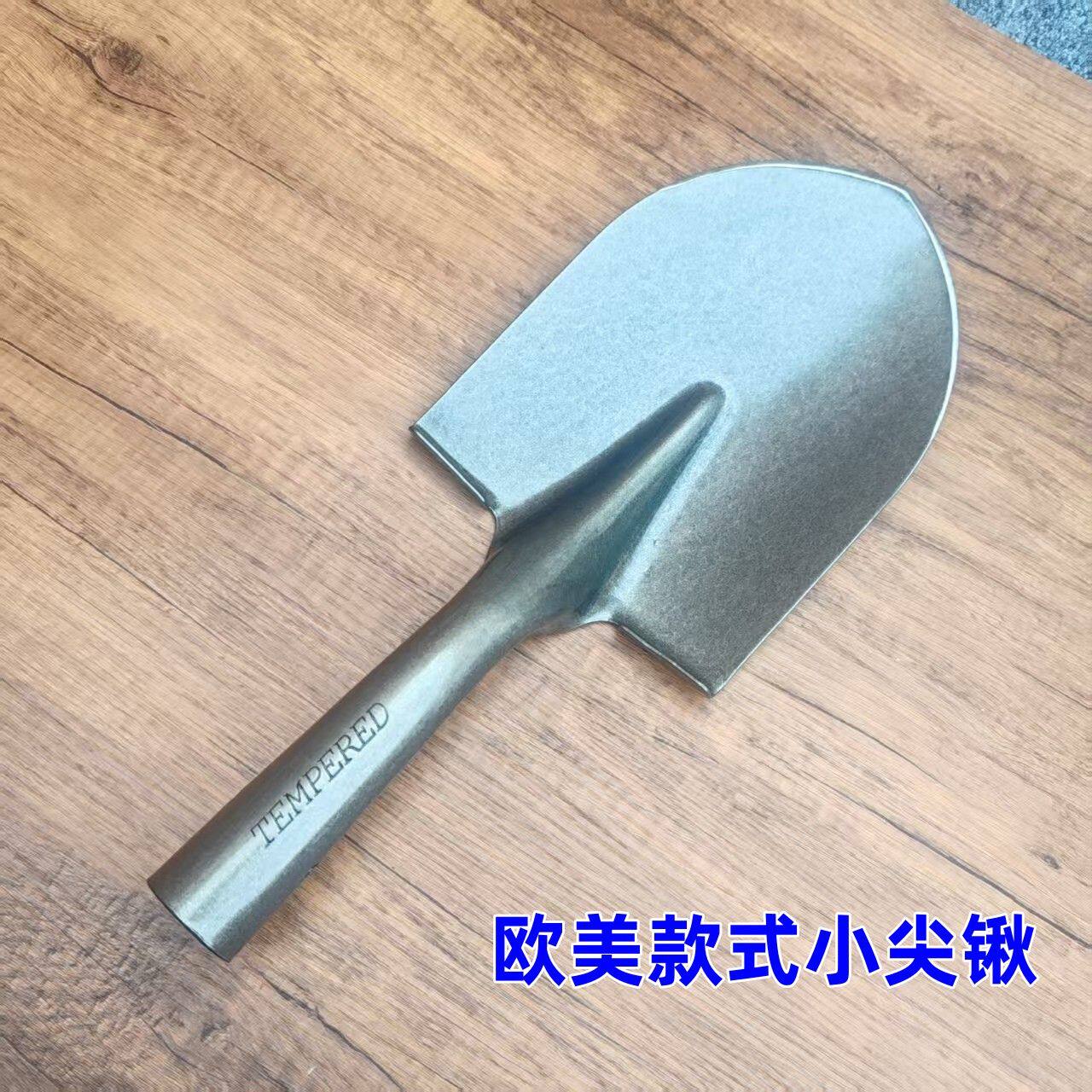 外贸美国小铁锹加厚锰钢工兵铲园艺钢锹钓鱼车载户外挖野菜儿童铲
