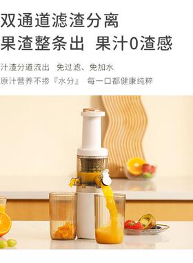 ankal自e74218榨携汁机汁渣分离家用原汁机大口径压榨型果汁全动