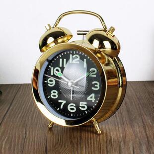 懒人8OS+vjfQ床头生闹钟超大声儿音起床困难户意带夜光学创闹铃金