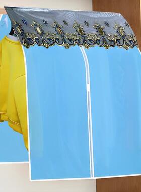 防尘灰罩211晾衣架罩防潮防灰可水防尘罩全封衣闭架遮布落地架洗