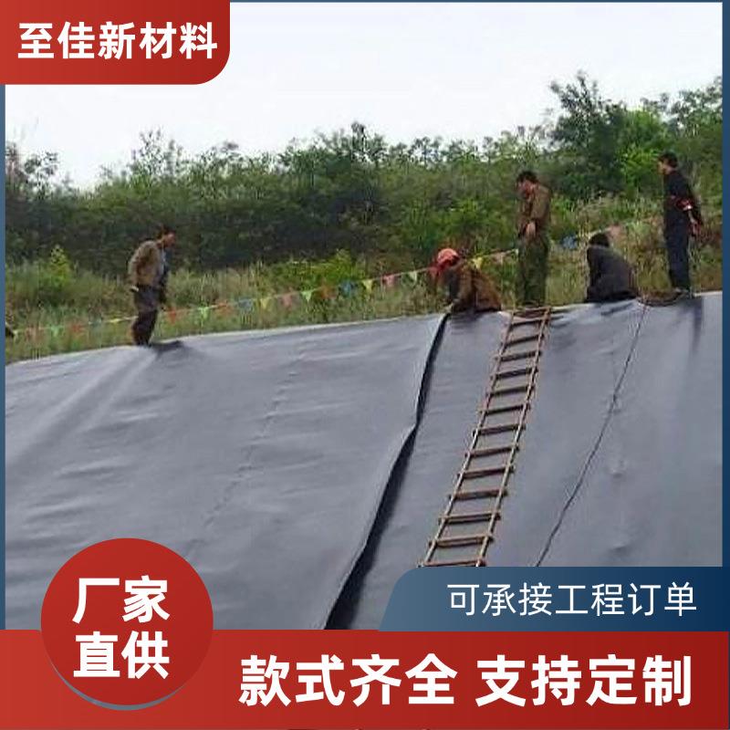 厂家现货黑色土工膜人工湖鱼塘养殖水池防渗膜复合膜尺寸定制