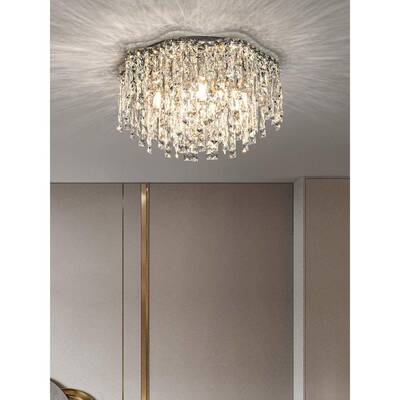 轻奢吸顶灯水晶灯大餐气客厅灯网红65801主卧室灯灯厅房间感灯