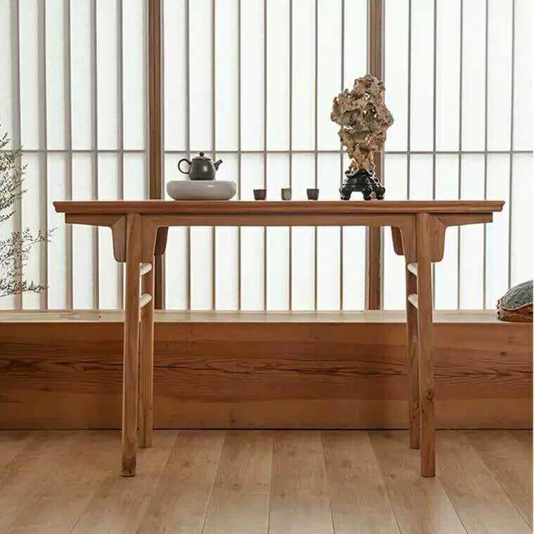 玄桌老榆木木古典全实关条703几平头案案玄条关供案桌新中式直销