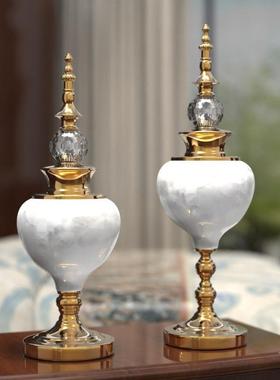 现代轻奢高陶瓷花瓶GksAXYHe摆档插件创意客厅现花代玄关电视柜餐