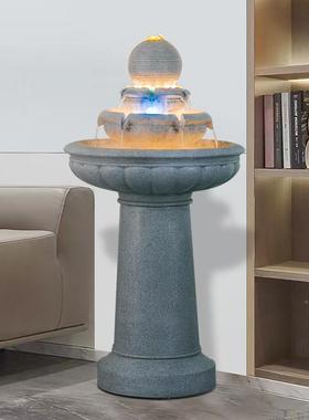 欧式水鱼缸摆件tb-71037流循环水喷泉地招财开业风水品球室内落外