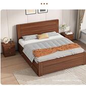 经济型1.2米出租房用新式 全实米DSZ木床1..5m双人18现代简约单人