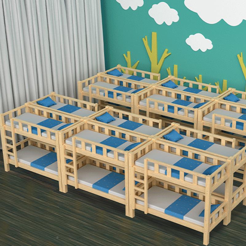 幼儿园午睡床托班实木上床小学生双层床高午螺丝结构托班管低儿童