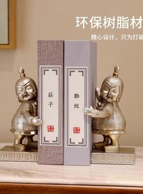 兵马式俑书挡摆件西CS-230安文创纪念品中房书靠面办公室书桌酒柜