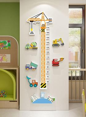 宝宝身高墙贴量亚LLV力儿通童房间布置卡小孩测身高尺贴纸克墙面