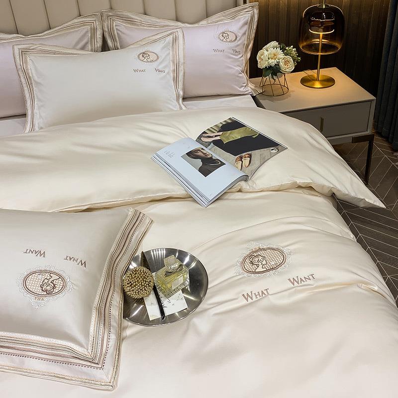 1140支长绒棉四件套纯棉床0上Z9P00709用品轻奢美式欧式全棉被床