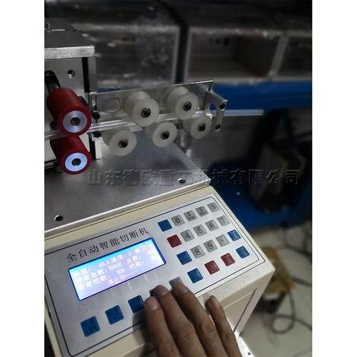 PVC波纹管切割机缩套EAM管脑电切管机可热计数铜丝裁切工具现货