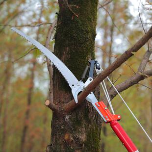 器厂家直销巴帝DTQ3.5米伸缩铝杆高枝/剪园林高锯/摘果/果树空剪