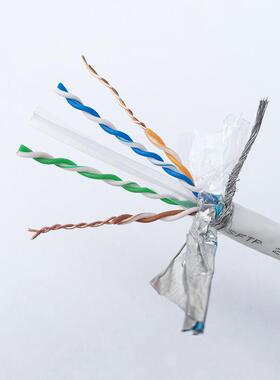 ENJ国标保类测超六3双屏蔽网线0兆58无氧铜芯SFTPCAT6类千网络线0