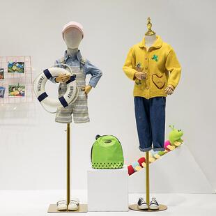 儿童橱人模特道具男女童新装店半身窗假人体全身偶无品牌/架子展