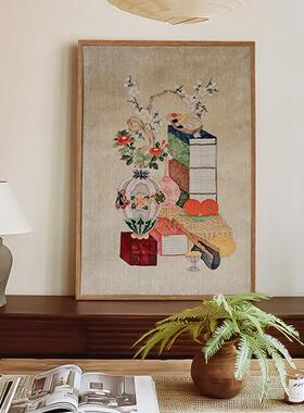 清供系列《文房志》方藏品挂e画Vin东tag文人新al202411客中式厅