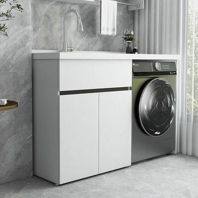 窝铝阳台洗衣柜伴ZGF侣组合板滚筒洗衣机柜洗衣蜂池台搓面带一体